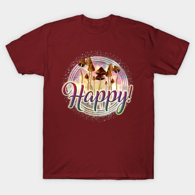 Happy Mushroom T-Shirt by KekaDelso